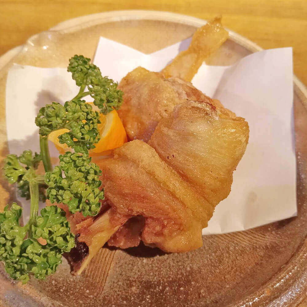 骨付きももの唐揚げ