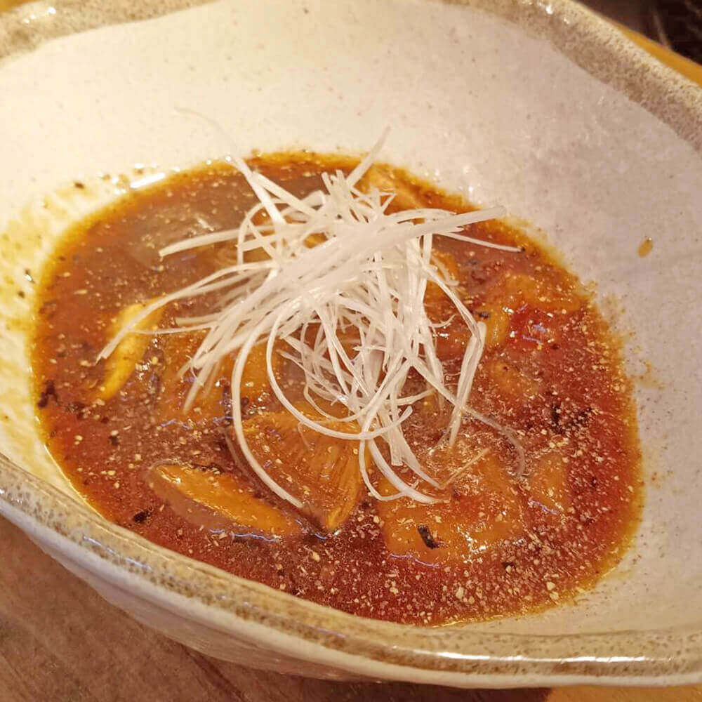 豚足の香味揚げ出し