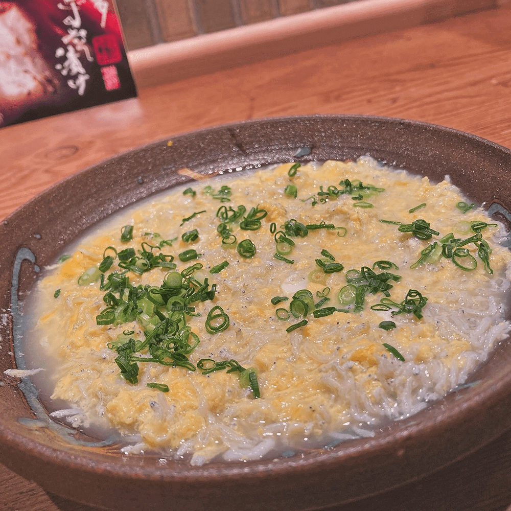 釜揚げちりめんの玉子とじ